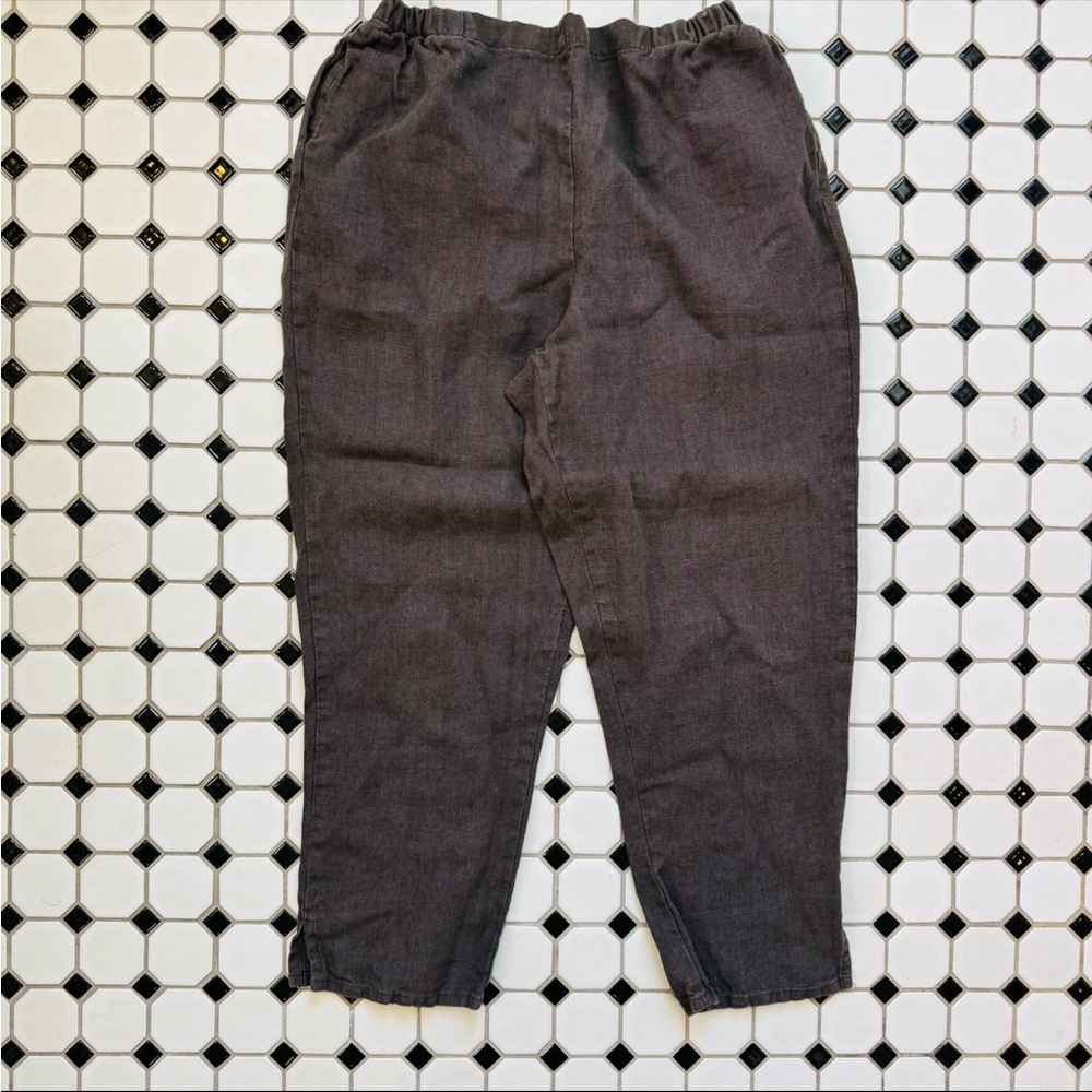 Flax women’s pants - Charcoal Brown
